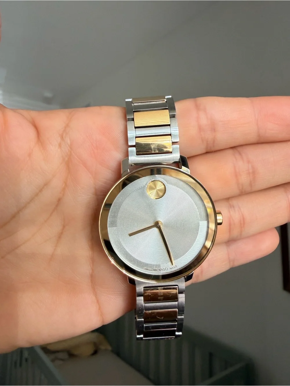 Movado Two-Tone Stainless Steel Watch - Silver & Gold Accents
